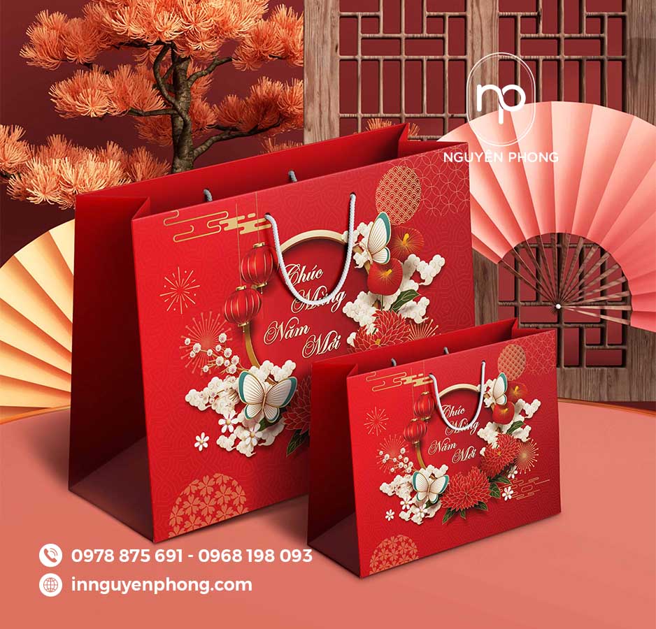 Mẫu túi đựng quà Tết
